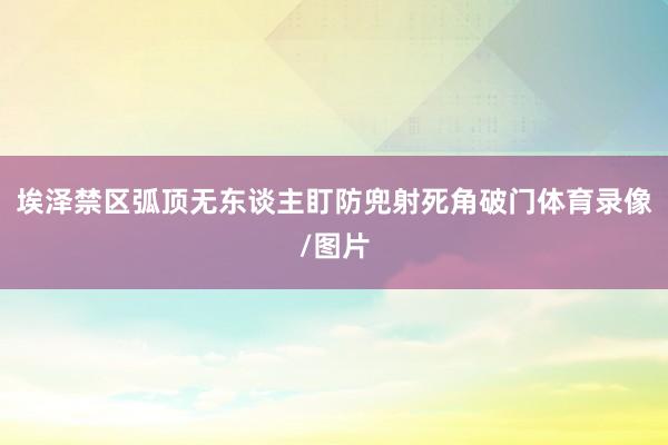 埃泽禁区弧顶无东谈主盯防兜射死角破门体育录像/图片